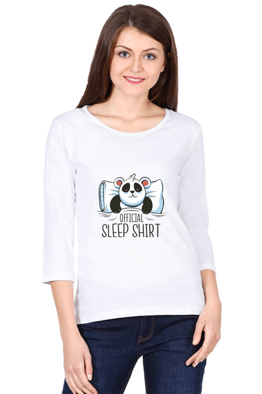 Panda Sleep Round Neck Full Sleeve