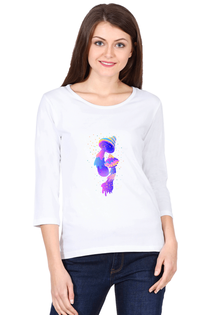 Psychedelics Mushroom Round Neck Full Sleeve