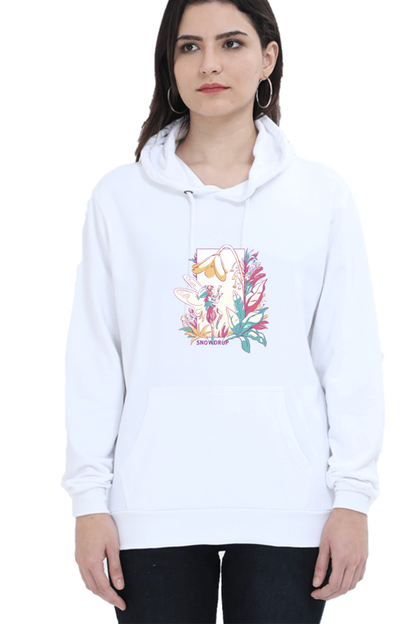 Small Fairy With Flowers Hooded Sweat Shirt