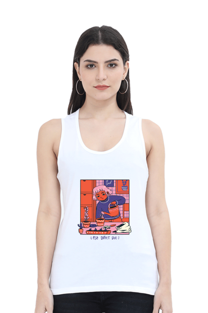Girl Watering Plant Tank Top