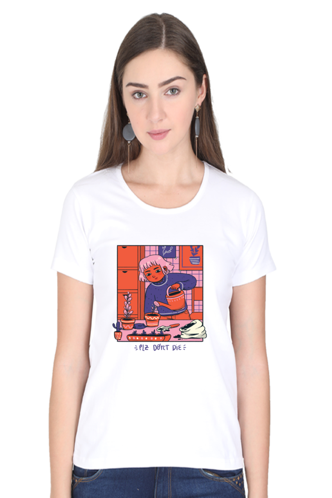 Girl Watering Plant T-Shirt