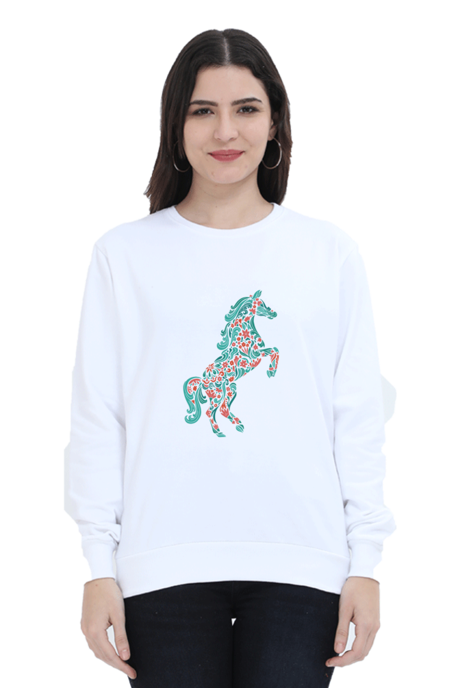 Floral Horse Sweatshirts