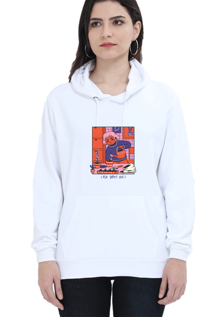 Girl Watering Plant Hooded Sweat Shirt