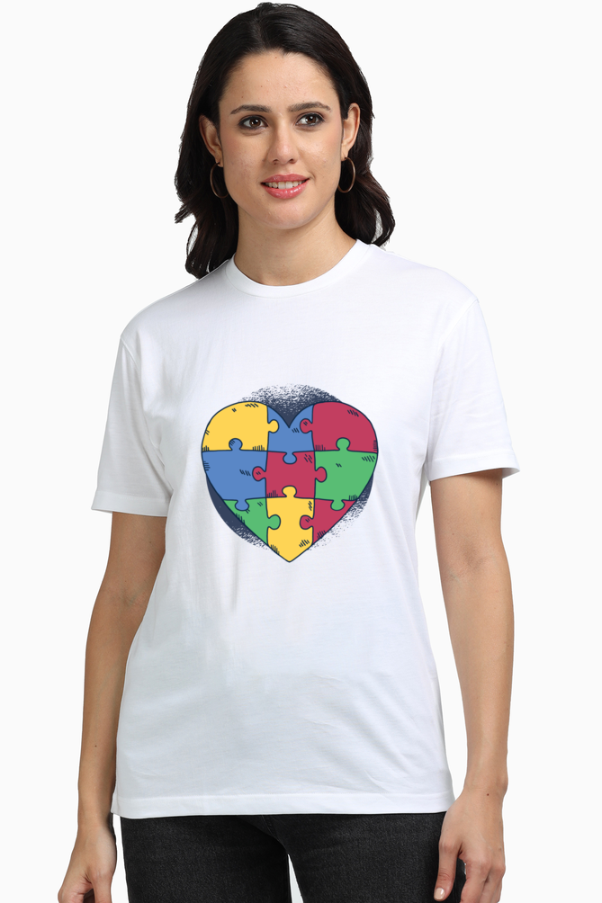 Autism Heart Puzzle Supima T-Shirt