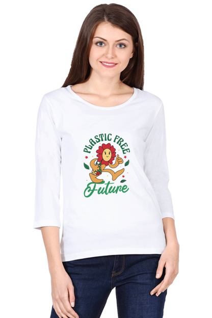 Plastic Free Flower Round Neck Full Sleeve