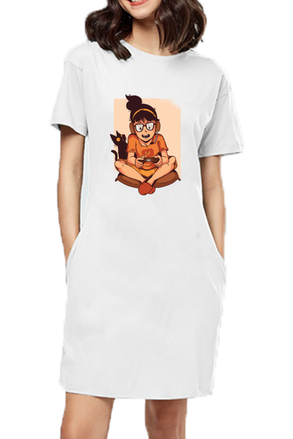 Gamer Girl T-Shirt Dress