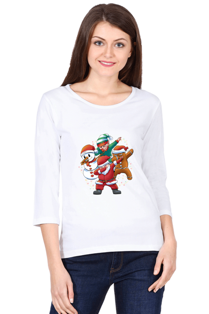 Santa Friends Round Neck Full Sleeve