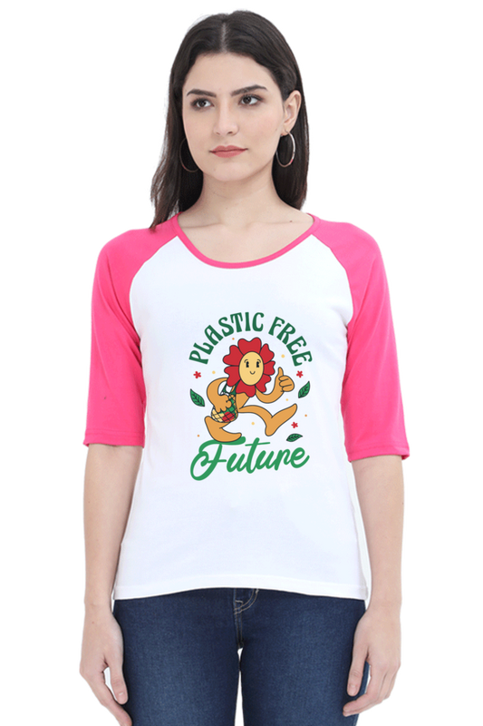 Plastic Free Flower Raglan Full Sleeve
