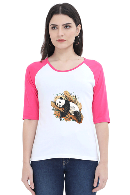 Sleeping Panda Raglan Full Sleeve