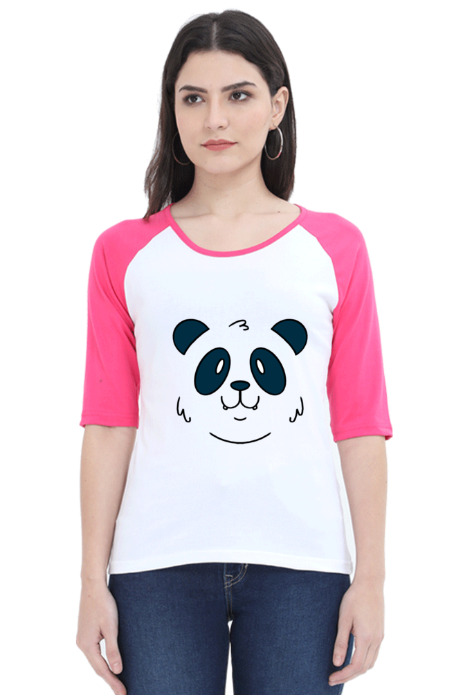 Panda Face Raglan Full Sleeve