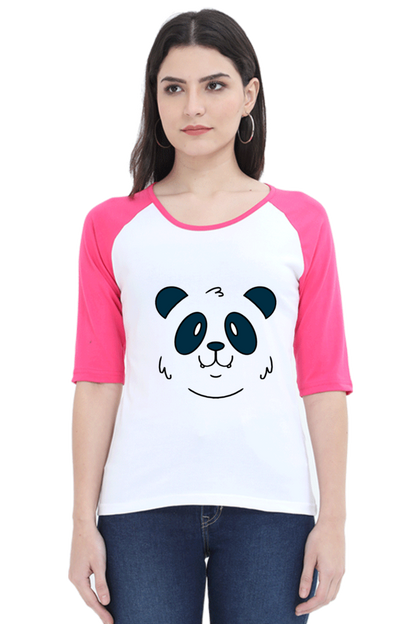 Panda Face Raglan Full Sleeve