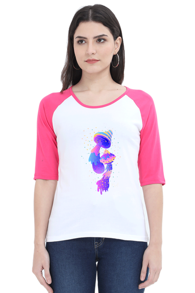 Psychedelics Mushroom Raglan Full Sleeve