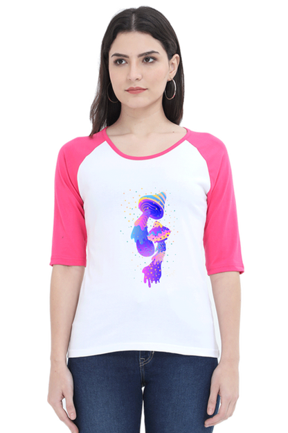 Psychedelics Mushroom Raglan Full Sleeve