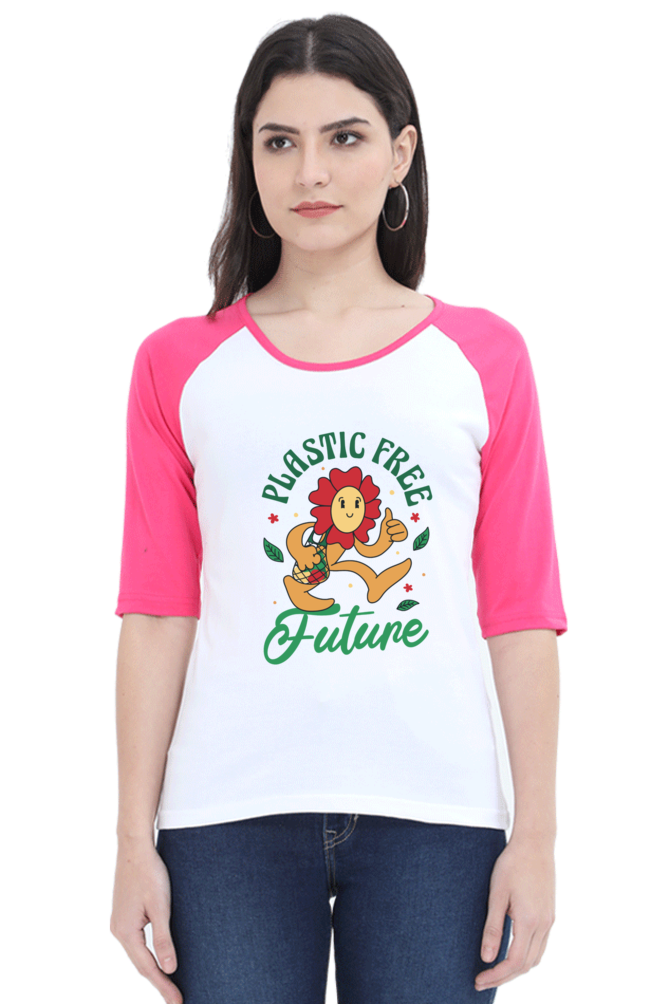 Plastic Free Flower Raglan Full Sleeve