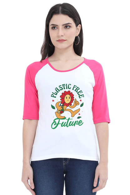 Plastic Free Flower Raglan Full Sleeve