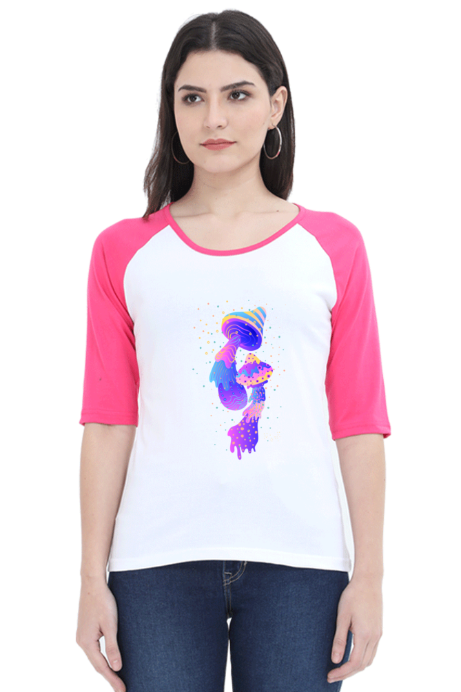 Psychedelics Mushroom Raglan Full Sleeve