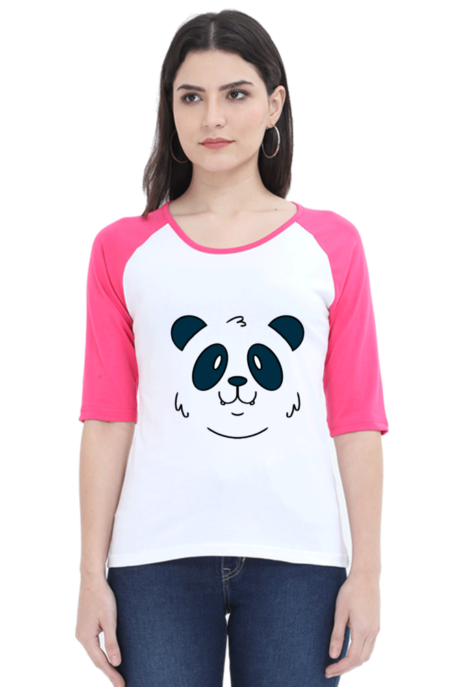 Panda Face Raglan Full Sleeve