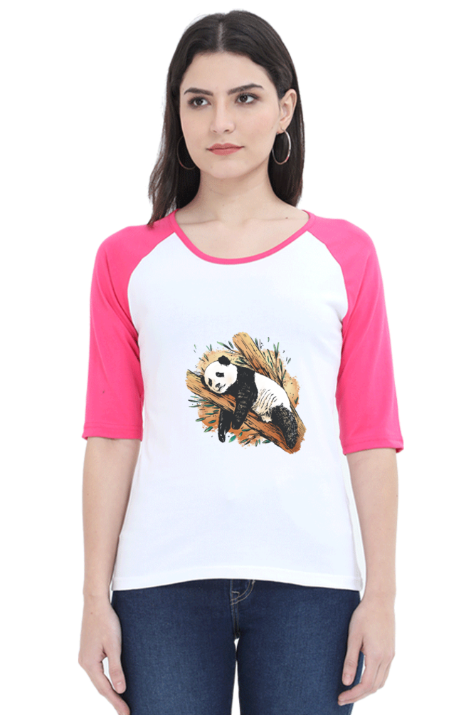 Sleeping Panda Raglan Full Sleeve