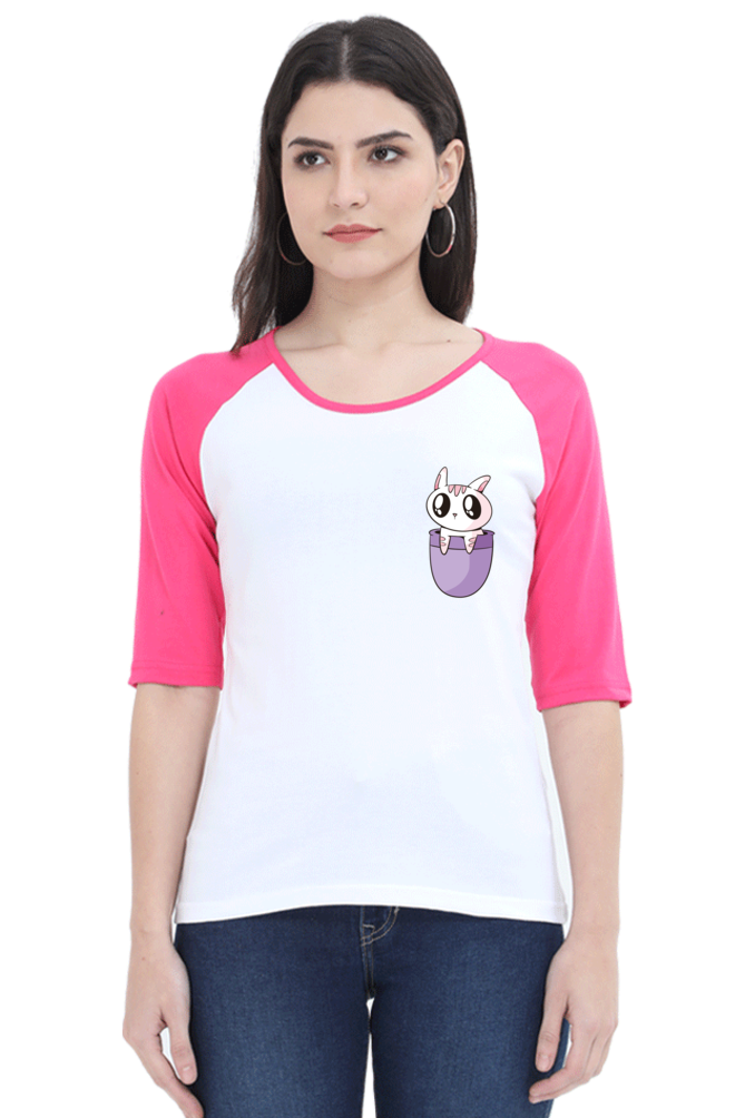 Pocket Cat Raglan Full Sleeve