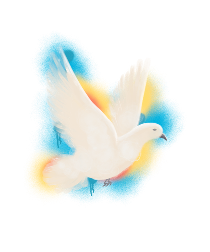 Watercolor Pigeon Tank Top