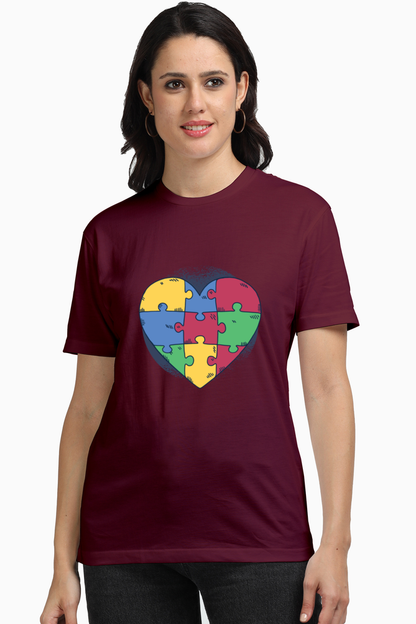 Autism Heart Puzzle Supima T-Shirt