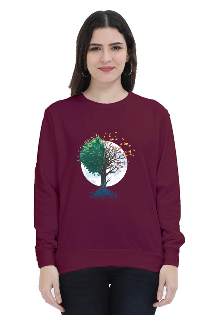 Tree Of Butterflies Autumn Sweatshirt