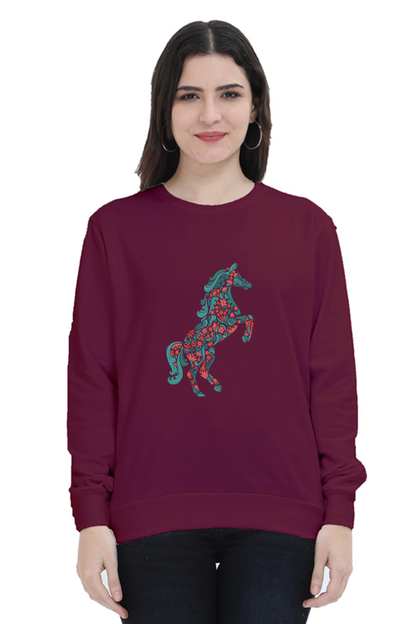 Floral Horse Sweatshirts