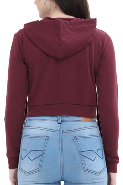 Panda Apple Crop Hoodie