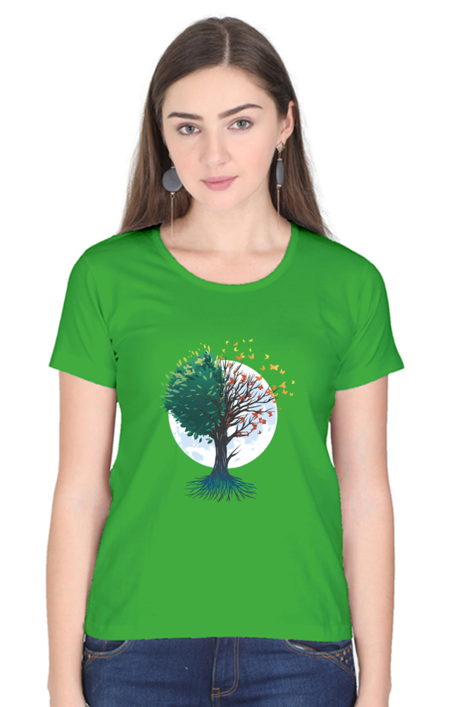 Tree Of Butterflies Autumn T-Shirt