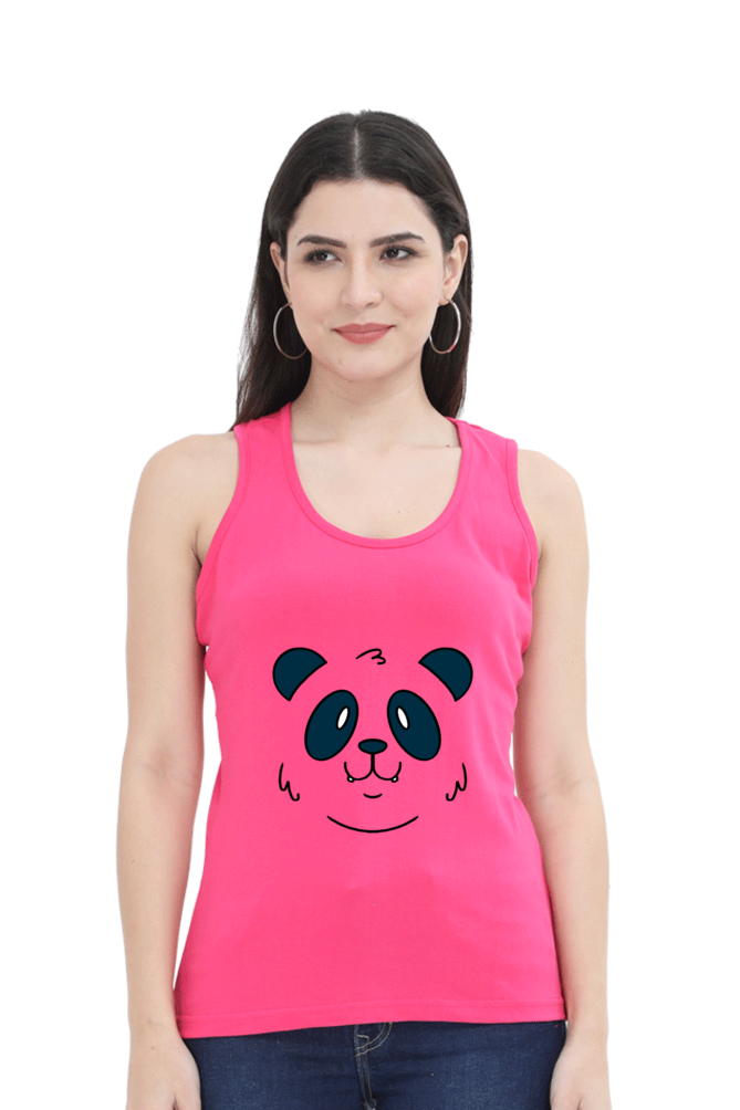 Panda Face Tank Top