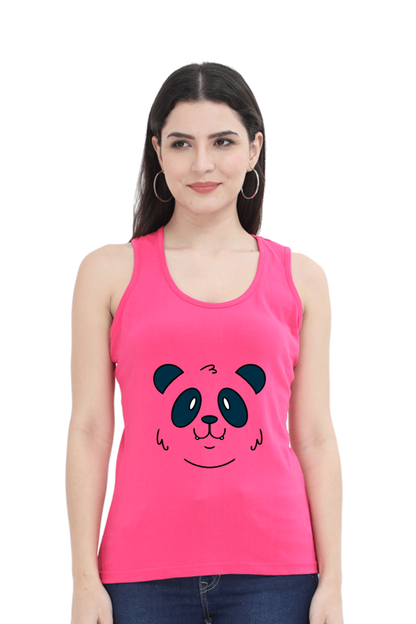 Panda Face Tank Top