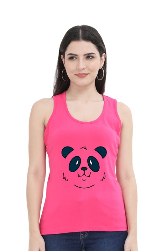 Panda Face Tank Top