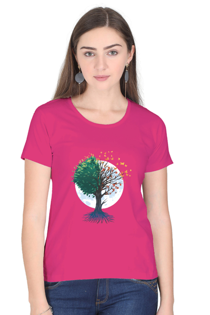 Tree Of Butterflies Autumn T-Shirt