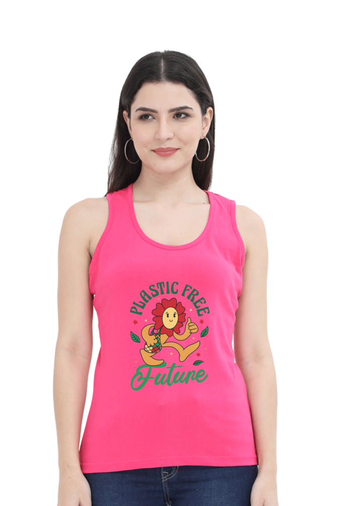 Plastic Free Flower Tank Top
