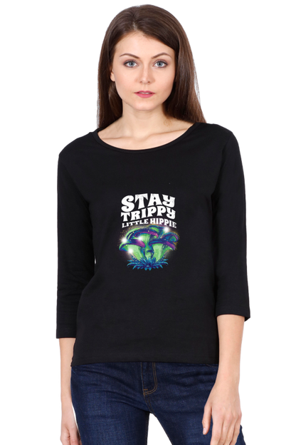 Magic Mushrooms Fantasy Round Neck Full Sleeve