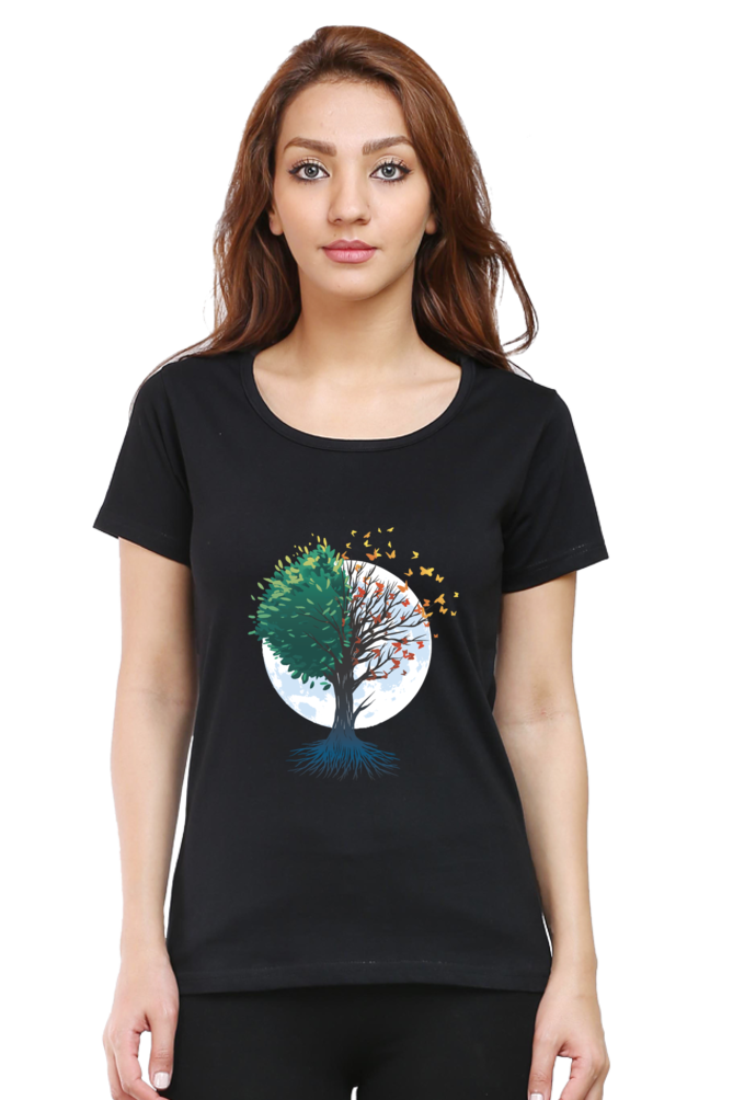 Tree Of Butterflies Autumn T-Shirt