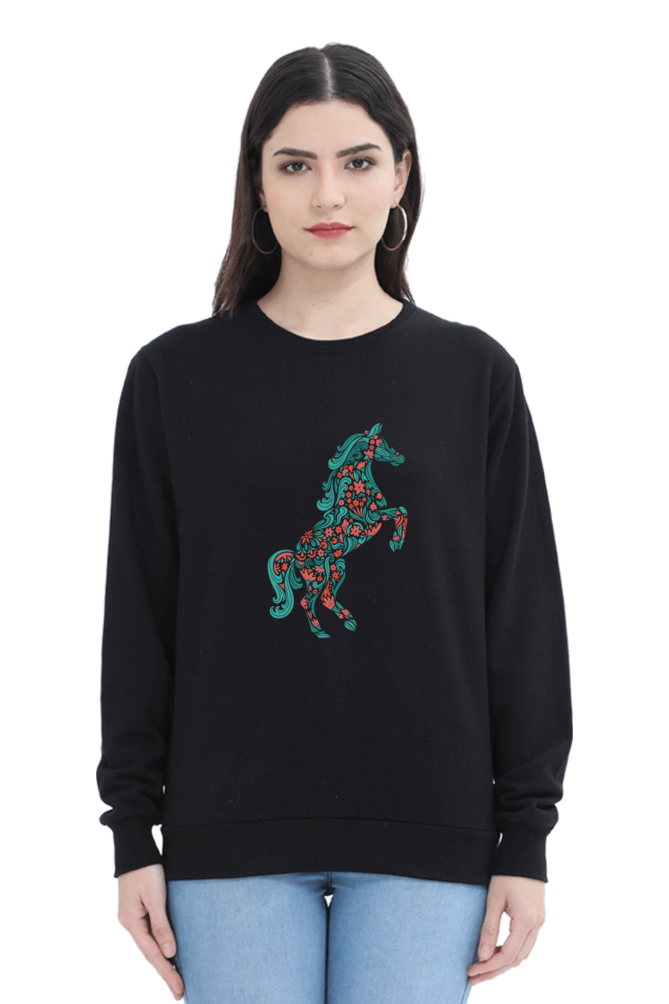 Floral Horse Sweatshirts