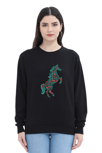 Floral Horse Sweatshirts