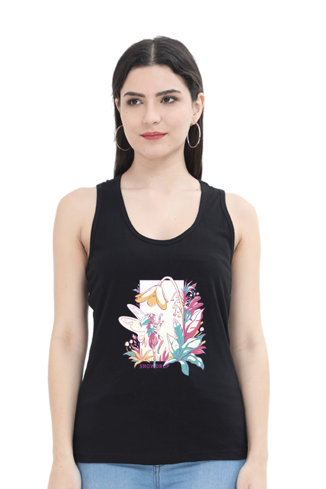 Small Fairy With Flowers Tank Top