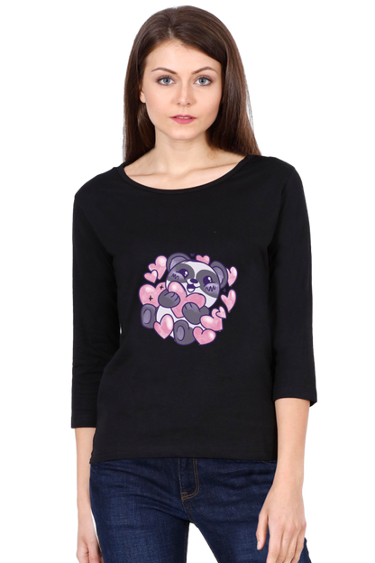 Panda Love Round Neck Full Sleeve