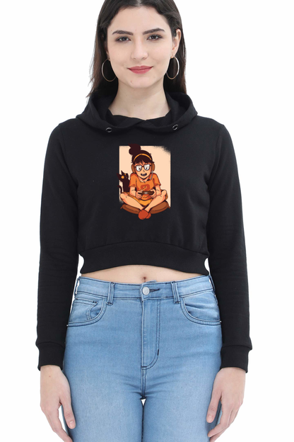 Gamer Girl Crop Hoodie