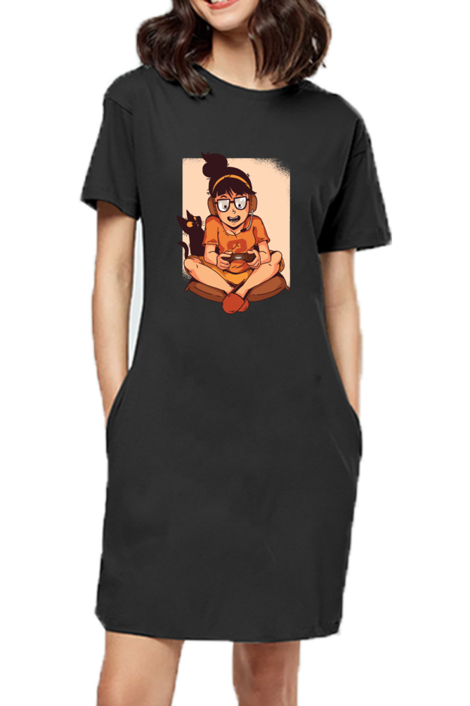 Gamer Girl T-Shirt Dress