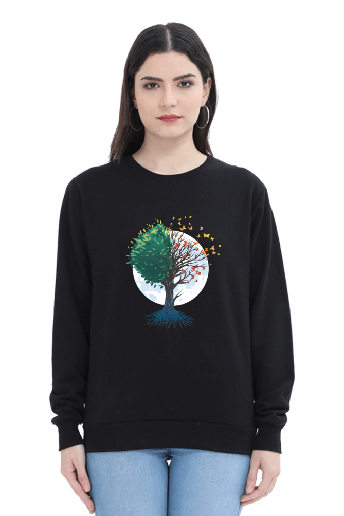 Tree Of Butterflies Autumn Sweatshirt