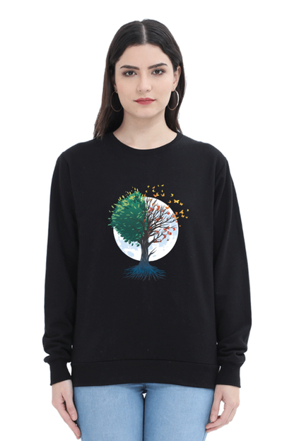 Tree Of Butterflies Autumn Sweatshirt