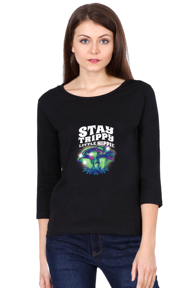 Magic Mushrooms Fantasy Round Neck Full Sleeve