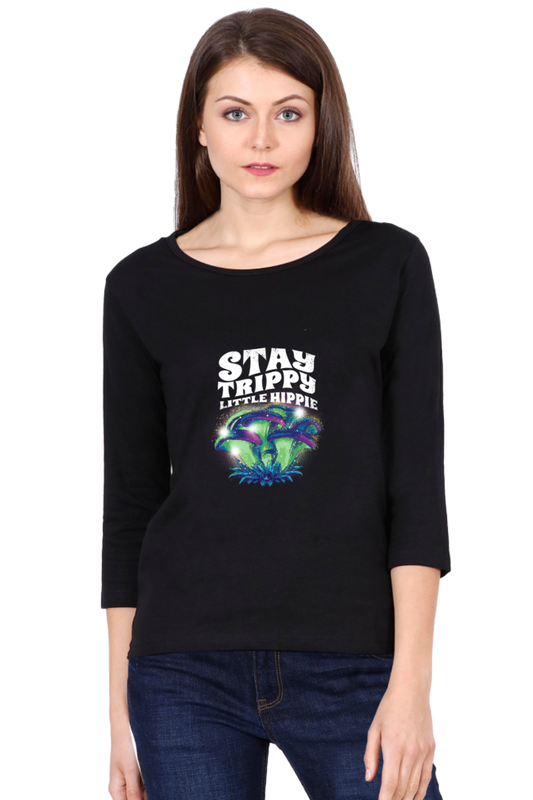 Magic Mushrooms Fantasy Round Neck Full Sleeve