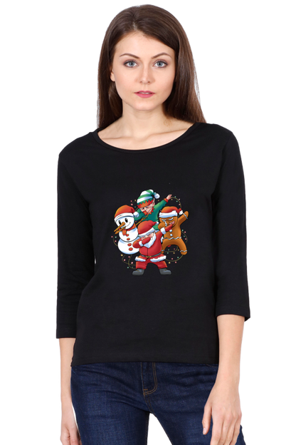 Santa Friends Round Neck Full Sleeve