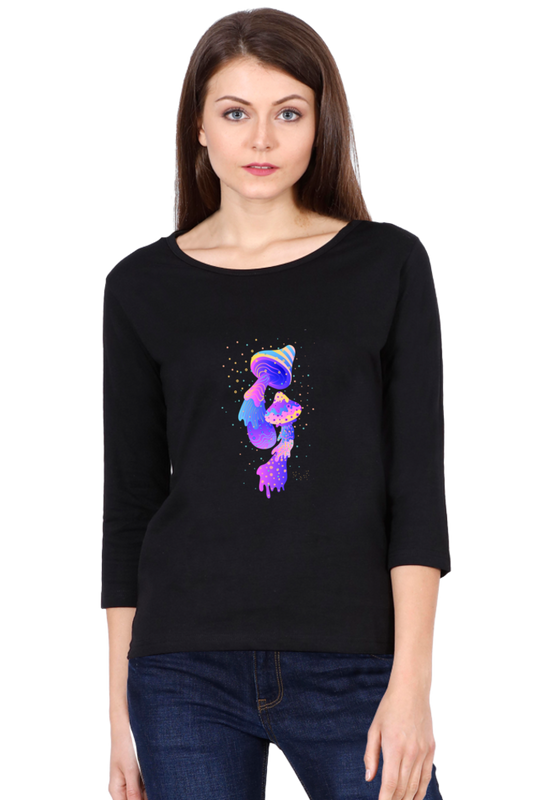 Psychedelics Mushroom Round Neck Full Sleeve
