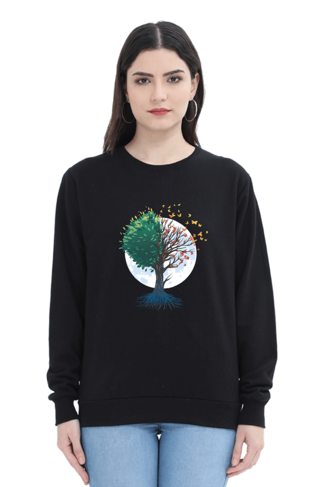 Tree Of Butterflies Autumn Sweatshirt