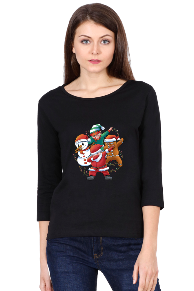 Santa Friends Round Neck Full Sleeve